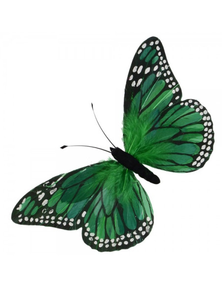 Mariposas con plumas
