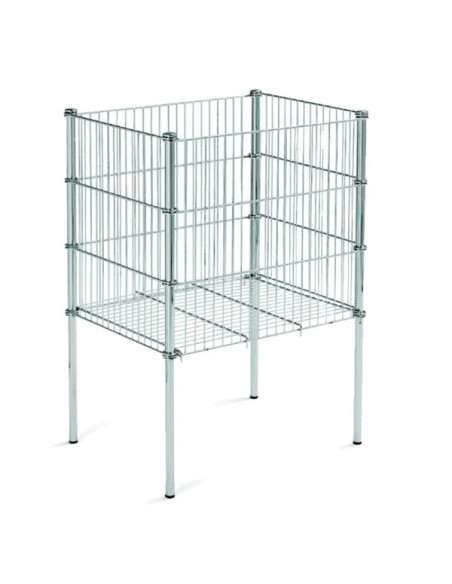 Cesta plegable rejilla metal