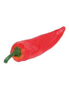 Imitación de pimiento alargado italiano para fruterías y la decoración de escaparates de tiendas o comercios