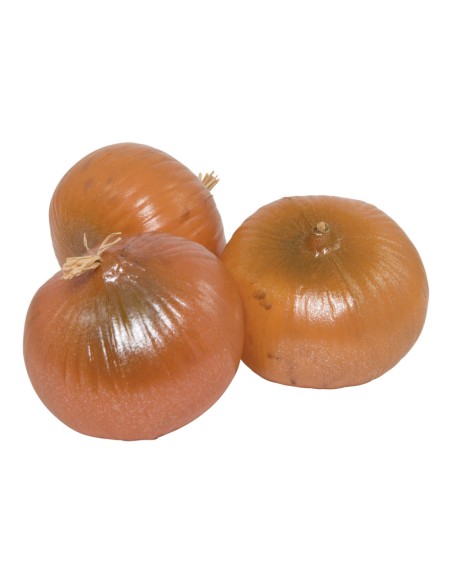 Imitación de cebollas para fruterías y la decoración de escaparates de tiendas o comercios