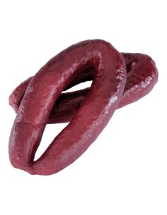 Imitación de longaniza con tripa para charcuterías y la decoración de escaparates de tiendas