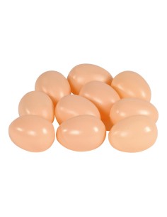 Imitación de docena de huevos de gallina para franquicias de comida rápida fast food y escaparates de tiendas