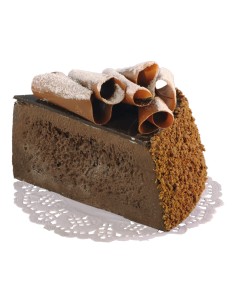 Imitación de trozo de pastel de chocolate para panaderías pastelerías y escaparates de tiendas