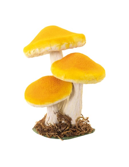 Rebozuelos decorativos para escaparates de otoño en tiendas y centros comerciales