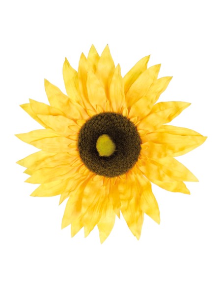 Cabeza de girasol para la decoración de fiestas populares y escaparates