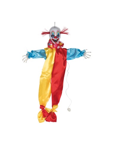 Payaso de terror con perchas Para escaparates y fiestas en Halloween