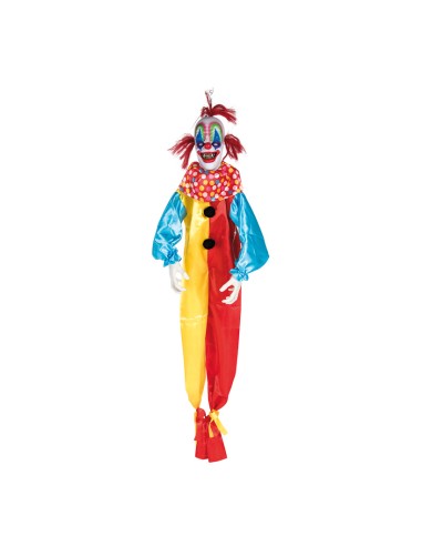 Payaso de terror con perchas Para escaparates y fiestas en Halloween
