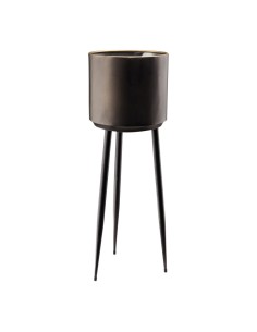 Macetero con patas largas de metal para la decoración navideña de centros comerciales calles tiendas