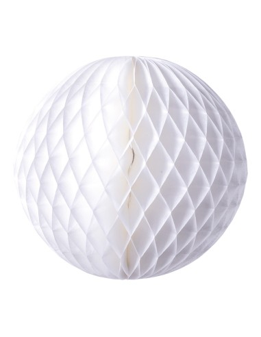 Esfera de papel de nido de abeja para la decoración navideña de centros comerciales calles tiendas