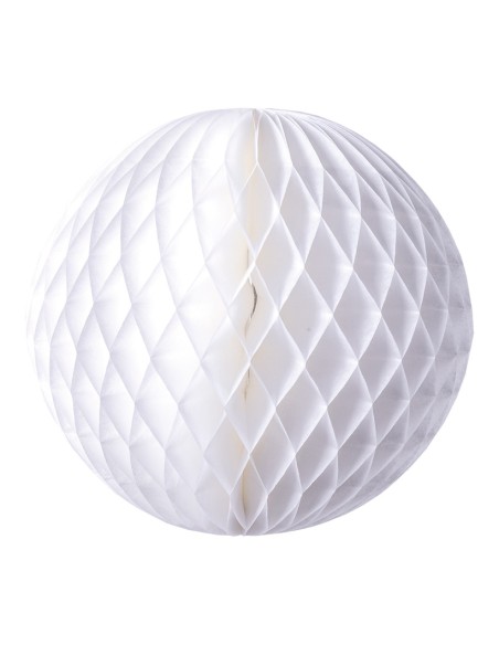 Esfera de papel de nido de abeja para la decoración navideña de centros comerciales calles tiendas