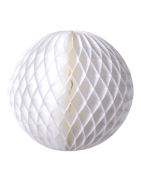 Esfera de papel de nido de abeja para la decoración navideña de centros comerciales calles tiendas
