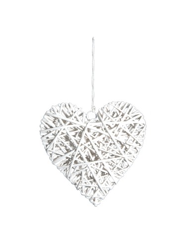 Corazón trenzado para la decoración navideña de centros comerciales calles tiendas