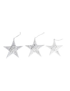 Estrella de mimbre para la decoración de centros comerciales calles y tiendas