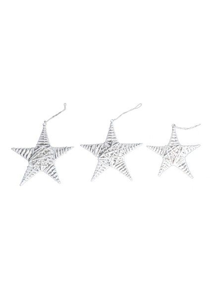 Estrella de mimbre para la decoración de centros comerciales calles y tiendas