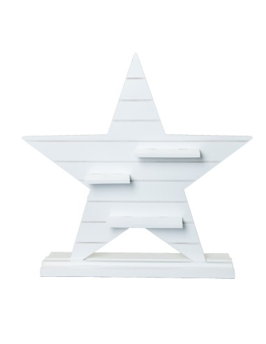 Estrella de madera para la decoración de centros comerciales calles y tiendas