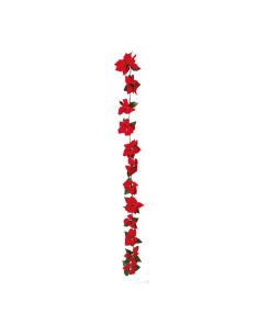 Guirnalda de flor de pascua para la decoración de centros comerciales calles y tiendas