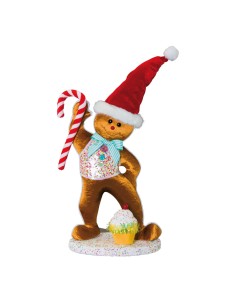 Figura de pan de jengibre para la decoración navideña de centros comerciales calles tiendas