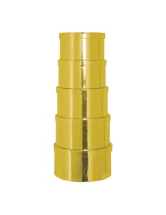 Caja circular de regalo para la decoración de árboles de navidad