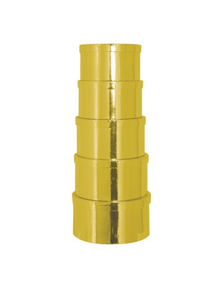 Caja circular de regalo para la decoración de árboles de navidad