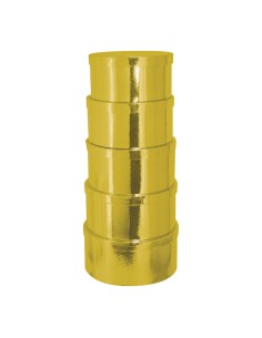 Caja circular de regalo para la decoración de árboles de navidad
