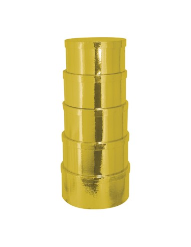 Caja circular de regalo para la decoración de árboles de navidad
