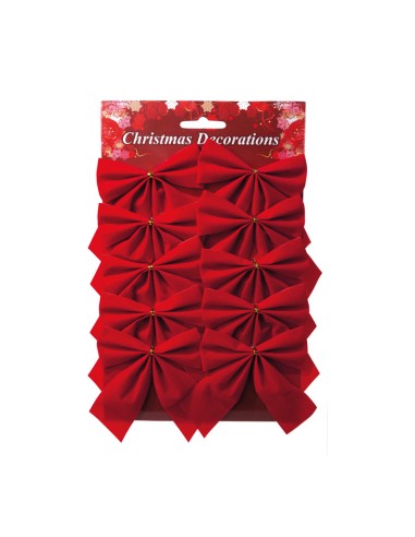 Lazos de terciopelo para la decoración de árboles de navidad