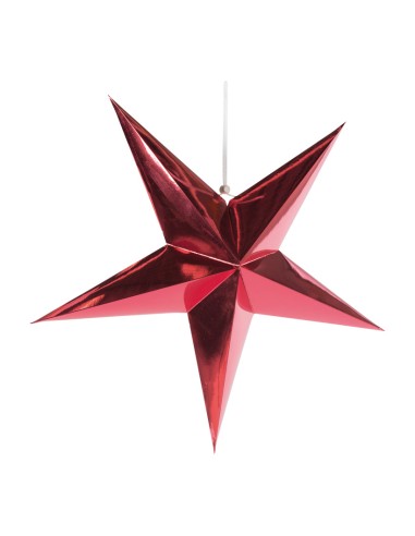 Estrella decorativa de papel para la decoración de centros comerciales calles y tiendas