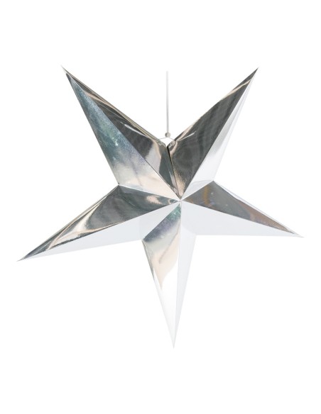 Estrella decorativa de papel para la decoración de centros comerciales calles y tiendas
