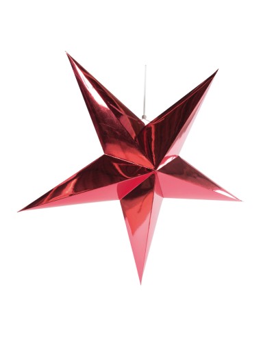 Estrella decorativa de papel para la decoración de centros comerciales calles y tiendas