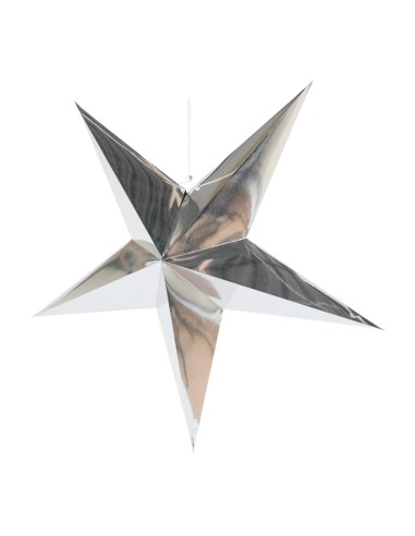 Estrella decorativa de papel para la decoración de centros comerciales calles y tiendas