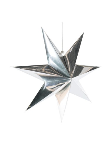 Estrella decorativa de papel para la decoración de centros comerciales calles y tiendas