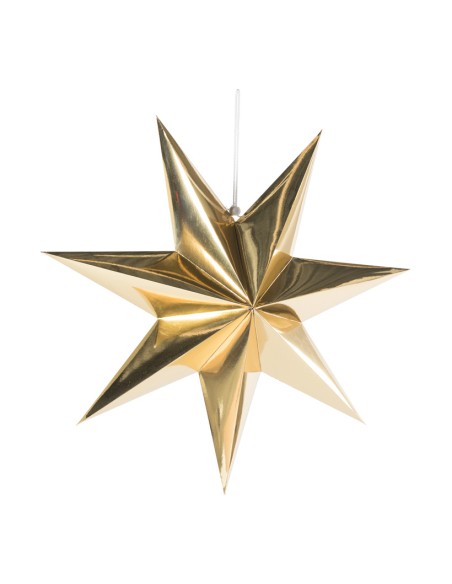 Estrella decorativa de papel para la decoración de centros comerciales calles y tiendas