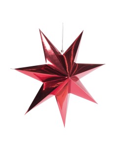 Estrella decorativa de papel para la decoración de centros comerciales calles y tiendas