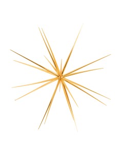 Estrella sputnik para la decoración de centros comerciales calles y tiendas