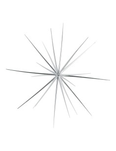 Estrella sputnik para la decoración de centros comerciales calles y tiendas