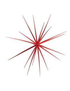 Estrella sputnik para la decoración de centros comerciales calles y tiendas