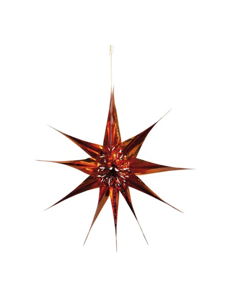 Flor de pascua de papel metálico para la decoración navideña de centros comerciales calles tiendas