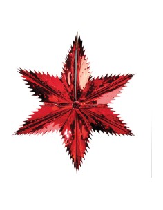 Estrella de corte puntiagudo para la decoración de centros comerciales calles y tiendas