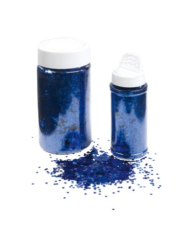 Bote de plástico con virutas brillantes para la decoración de árboles de navidad en escaparates de tiendas