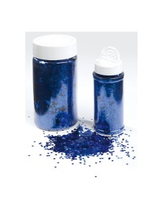 Bote de plástico con virutas brillantes para la decoración de árboles de navidad en escaparates de tiendas
