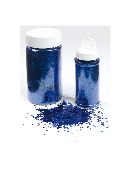 Bote de plástico con virutas brillantes para la decoración de árboles de navidad en escaparates de tiendas