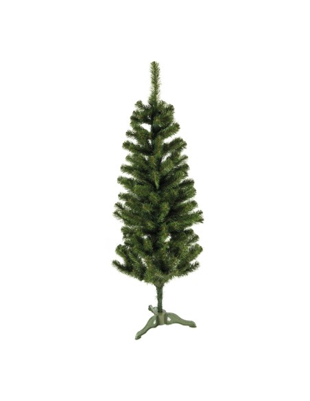 Abeto noble con soporte delgado para la decoración de navidad con bolas y accesorios
