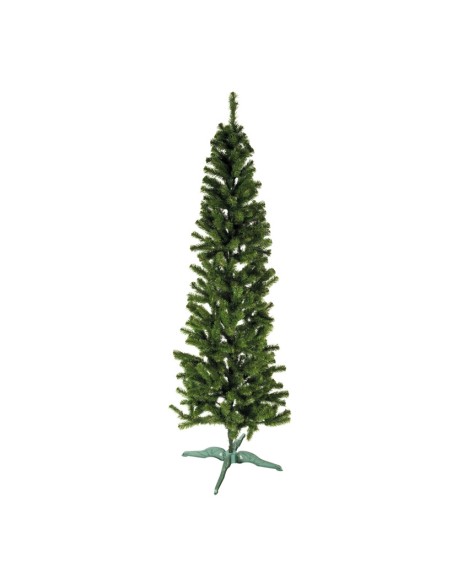 Abeto noble con soporte delgado para la decoración de navidad con bolas y accesorios