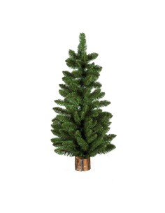 Abeto noble base de madera para la decoración de navidad con bolas y accesorios