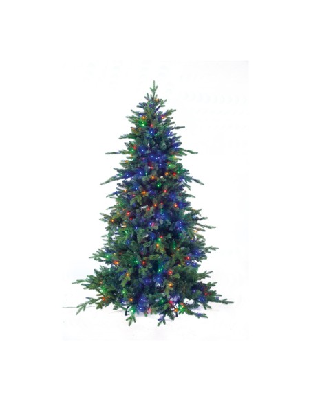 Árbol de Navidad noble diseño natural con luz LED para la decoración de navidad con bolas y accesorios