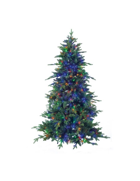 Árbol de Navidad noble diseño natural con luz LED para la decoración de navidad con bolas y accesorios