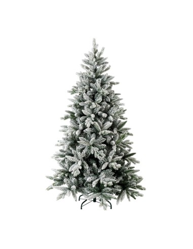 Árbol de Navidad noble nevado para la decoración de navidad con bolas y accesorios