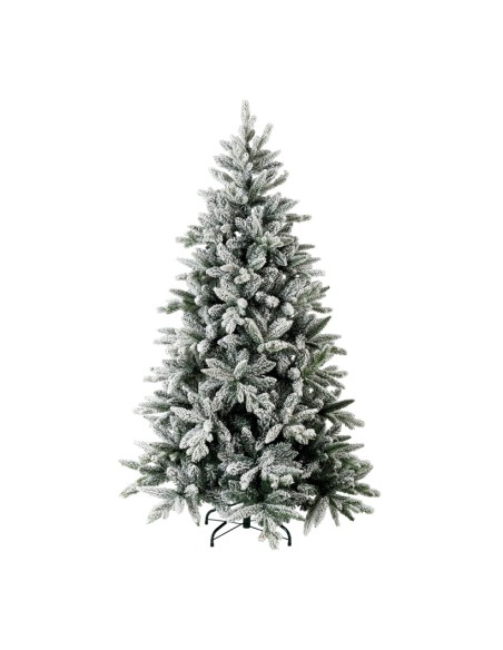 Árbol de Navidad noble nevado para la decoración de navidad con bolas y accesorios