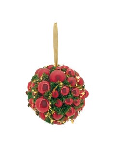Esfera de abeto con bolas para la decoración navideña de centros comerciales calles tiendas