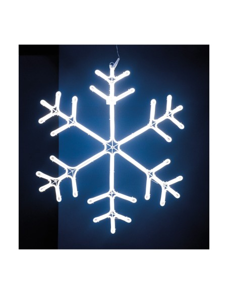 Copo de nieve de neón LED para la decoración de centros comerciales calles y tiendas